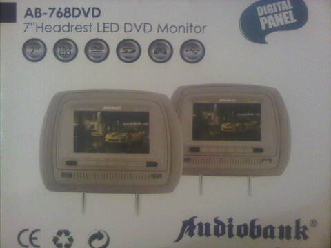 Headrest dvd,games,usb Audiobank