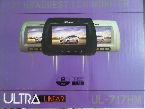 tv/monitor headrest murah merk UltraLinear UL-717HM